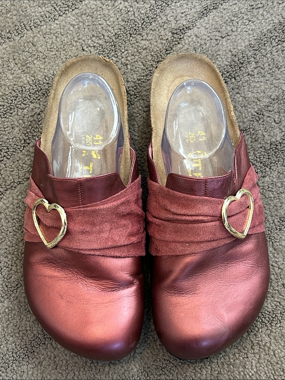 Birkenstock Tatami Women's Libra Rose Leather Slip On Clog Shoes Size 41